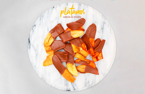 Banana Chips cubiertos de chocolate