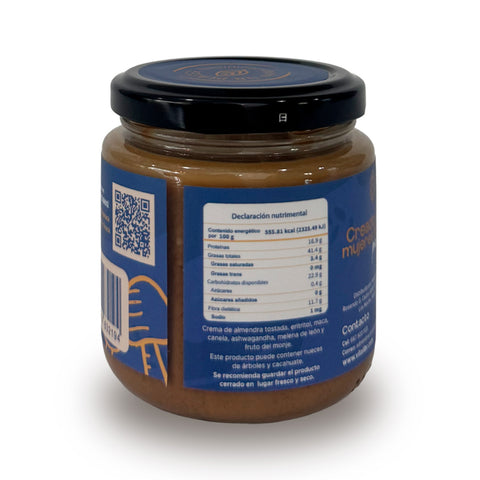 Crema de almendra con adaptógenos maca-canela 200 g